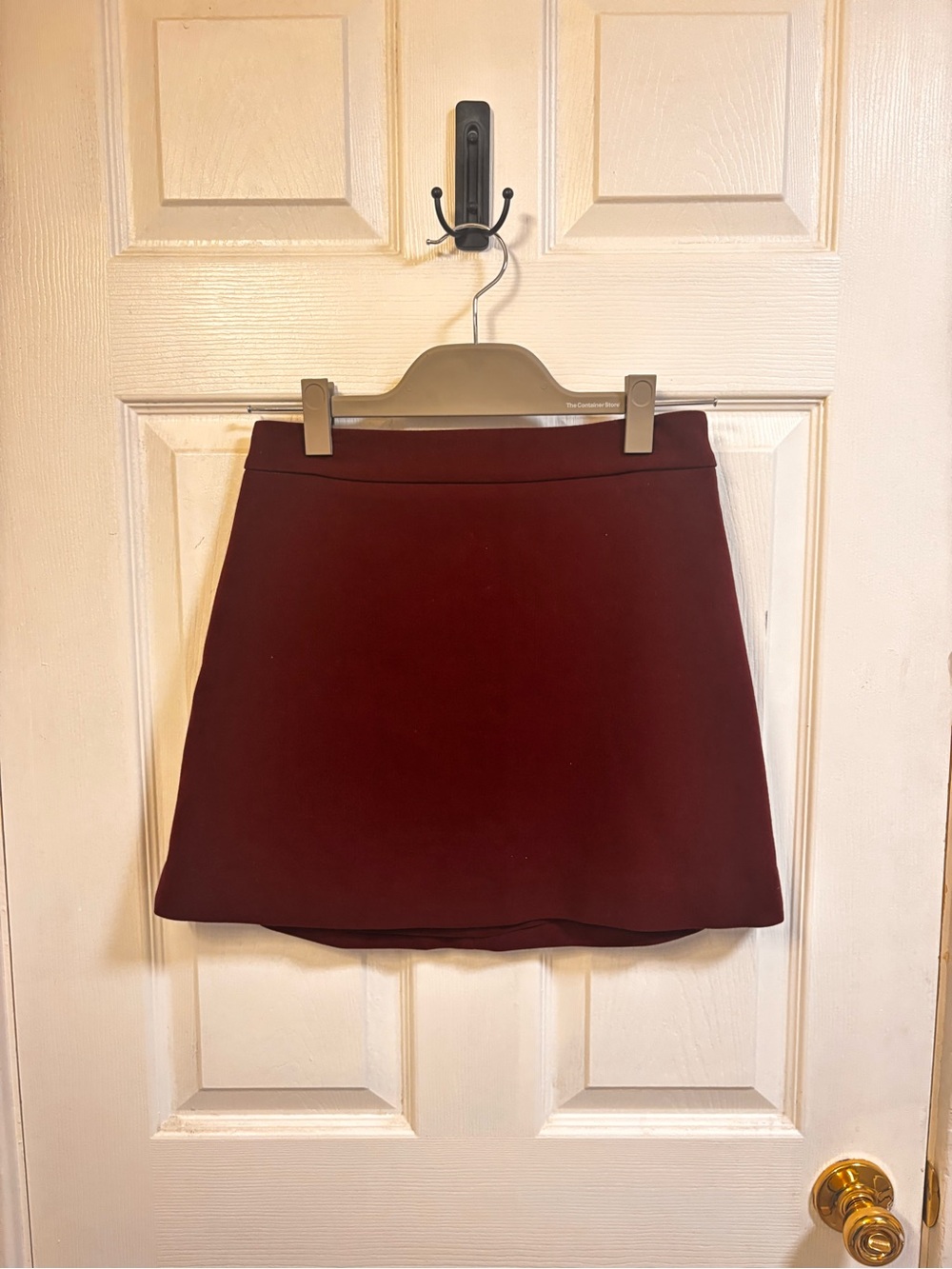 Express Wine Red Mini A-Line Skirt